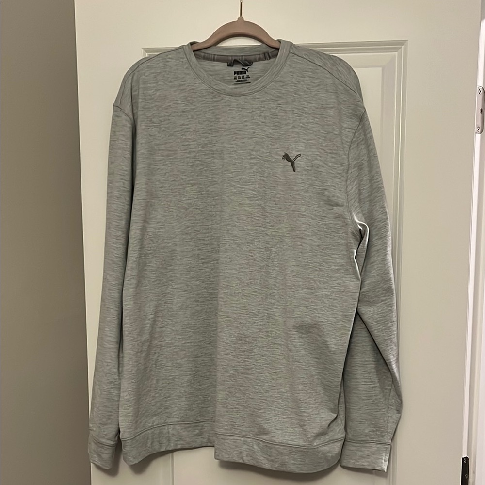 Puma Light Gray Golf Crewneck Sweatshirt